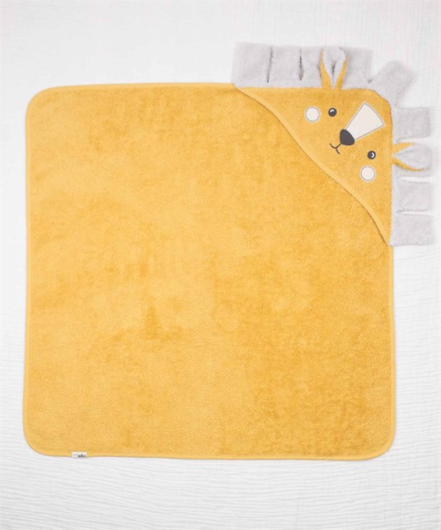 100197-16Aslan Figürlü Bebek Havlu 75x75 cm Hardal Sarı - CigitCigitAslan Figürlü Bebek Havlu 75x75 cm Hardal Sarı